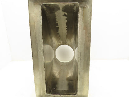 Stainless Steel Pipe Adaptor 6" Triclamp To 13x5" Dry Material Handling