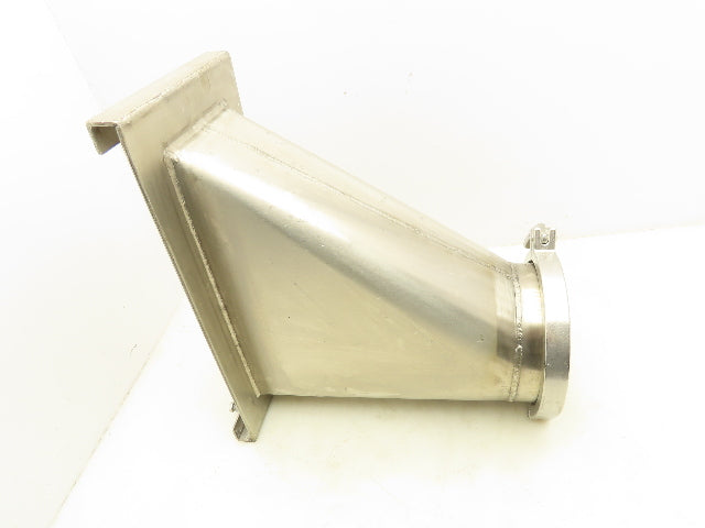 Stainless Steel Pipe Adaptor 6" Triclamp To 13x5" Dry Material Handling