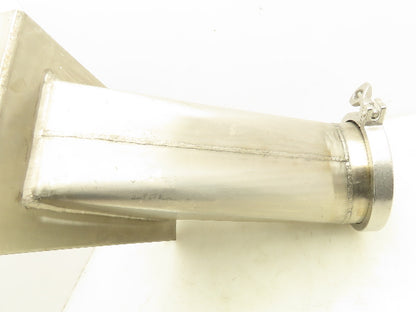 Stainless Steel Pipe Adaptor 6" Triclamp To 13x5" Dry Material Handling
