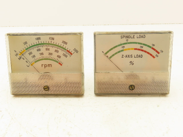 Yamazaki Panel Meter Spindle Load Z-Axis RPM Gauge 2500RPM Slat Turn 30 Set
