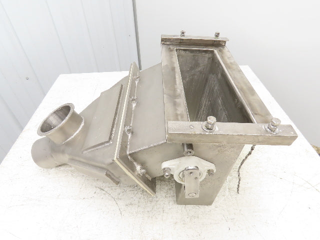 Stainless Steel Metal Detector Down Stream Rejection Gate Valve Louver Flap SS