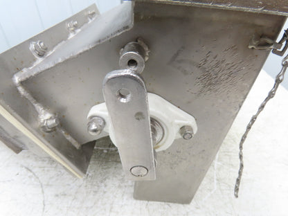 Stainless Steel Metal Detector Down Stream Rejection Gate Valve Louver Flap SS