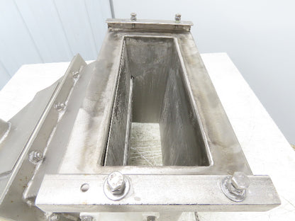 Stainless Steel Metal Detector Down Stream Rejection Gate Valve Louver Flap SS