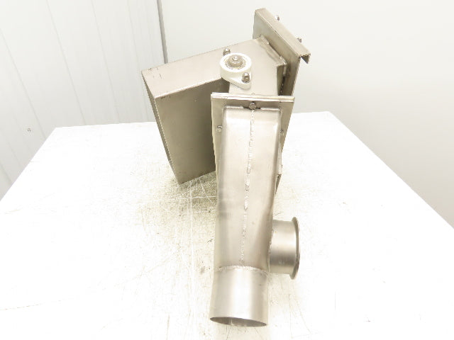 Stainless Steel Metal Detector Down Stream Rejection Gate Valve Louver Flap SS