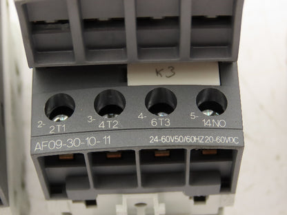 ABB AF09-30-10-11 Contactor Auxiliary Contact 3PH 600V 25A Lot of 4