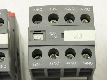 ABB AF09-30-10-11 Contactor Auxiliary Contact 3PH 600V 25A Lot of 4