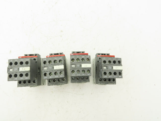 ABB AF09-30-10-11 Contactor Auxiliary Contact 3PH 600V 25A Lot of 4