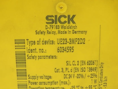 Sick UE23-3MF2D2 Safety Relay Module 24V