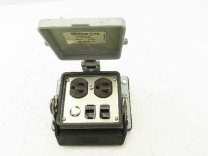 Mencom DP-2RJ45-32 Panel Interface Connector Duplex Outlet 15A 125V