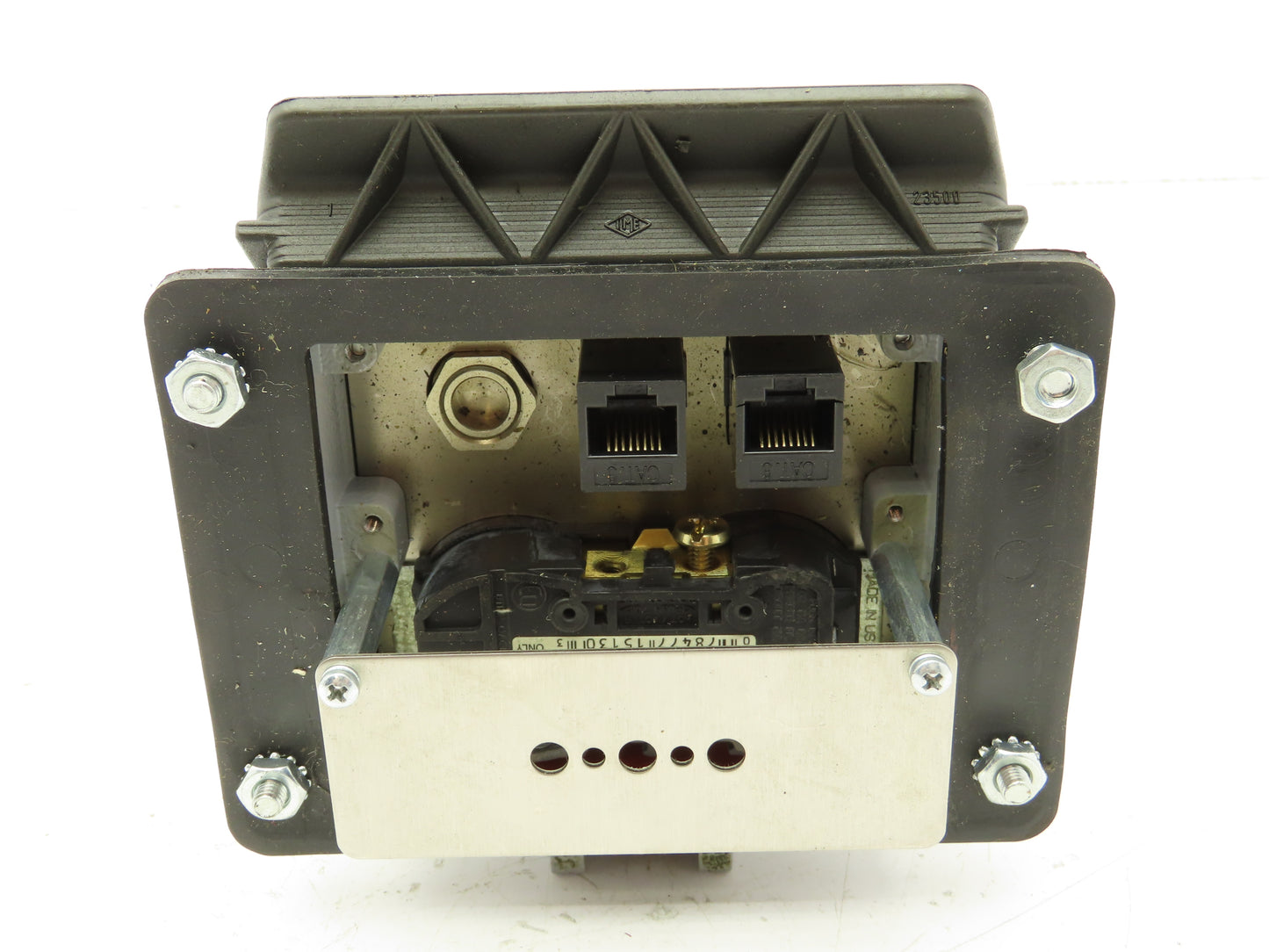 Mencom DP-2RJ45-32 Panel Interface Connector Duplex Outlet 15A 125V