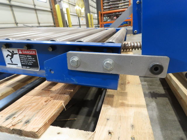 Lewco 30" x 36" Spring Loaded Walk-Thru Conveyor Gate 1.9" Roller 27"BF