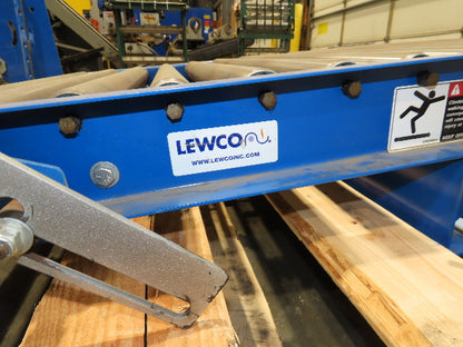 Lewco 30" x 36" Spring Loaded Walk-Thru Conveyor Gate 1.9" Roller 27"BF