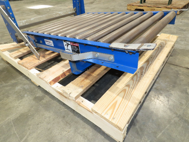 Lewco 30" x 36" Spring Loaded Walk-Thru Conveyor Gate 1.9" Roller 27"BF