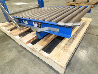 Lewco 30" x 36" Spring Loaded Walk-Thru Conveyor Gate 1.9" Roller 27"BF