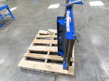 Lewco 30" x 36" Spring Loaded Walk-Thru Conveyor Gate 1.9" Roller 27"BF