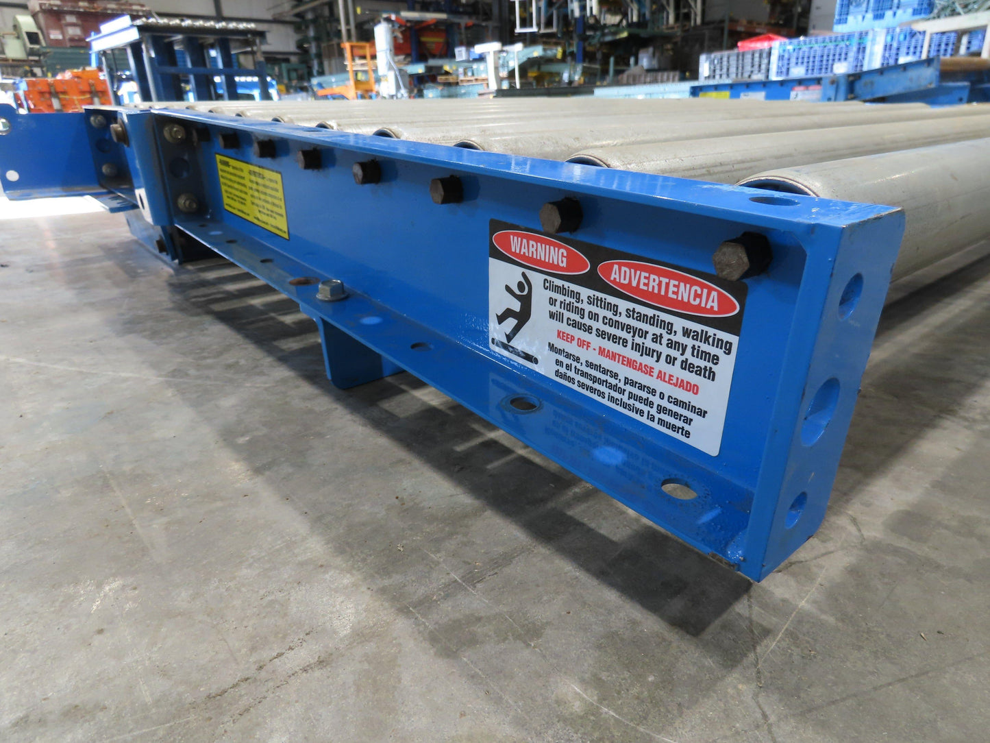 EMI 34" x 39" Spring Loaded Walk-Thru Gravity Conveyor Gate 1.9" Roller 31"BF