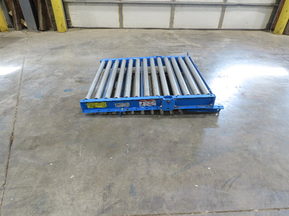 EMI 34" x 39" Spring Loaded Walk-Thru Gravity Conveyor Gate 1.9" Roller 31"BF