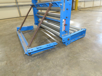 EMI 34" x 39" Spring Loaded Walk-Thru Gravity Conveyor Gate 1.9" Roller 31"BF