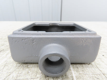 Appleton FS-2-75 FS Device Box 2 Gang 3/4" Shallow Malleable Iron Lot Of 2