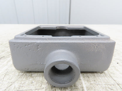 Appleton FS-2-75 FS Device Box 2 Gang 3/4" Shallow Malleable Iron Lot Of 2