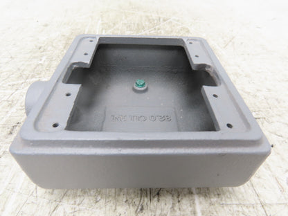 Appleton FS-2-75 FS Device Box 2 Gang 3/4" Shallow Malleable Iron Lot Of 2