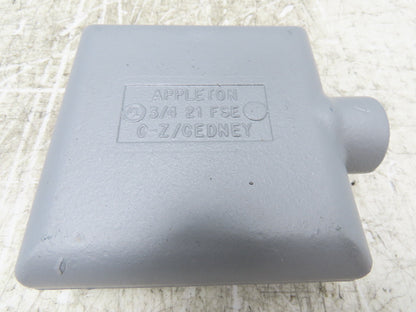 Appleton FS-2-75 FS Device Box 2 Gang 3/4" Shallow Malleable Iron Lot Of 2