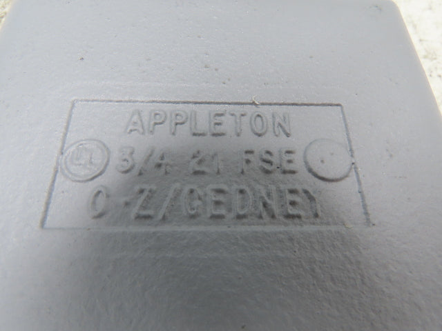 Appleton FS-2-75 FS Device Box 2 Gang 3/4" Shallow Malleable Iron Lot Of 2