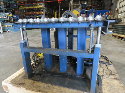 36"x 33" Steel Ball Transfer Conveyor Table Electro-Hydraulic Lift 115V