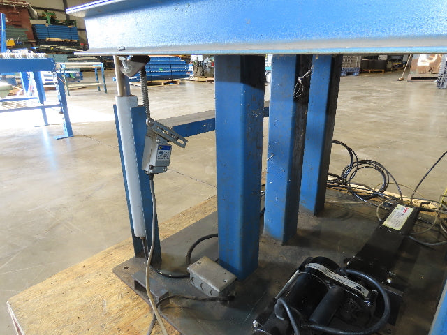 36"x 33" Steel Ball Transfer Conveyor Table Electro-Hydraulic Lift 115V