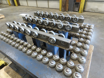 36"x 33" Steel Ball Transfer Conveyor Table Electro-Hydraulic Lift 115V