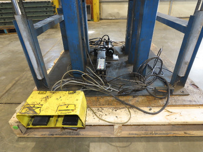 36"x 33" Steel Ball Transfer Conveyor Table Electro-Hydraulic Lift 115V