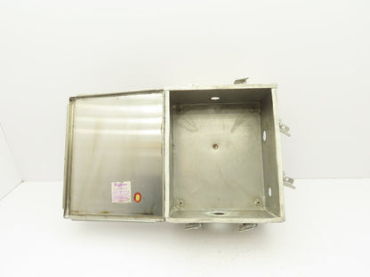 Hoffman A51 Electrical Enclosure Box 12x10x6"Continous Hinge Stainless Steel