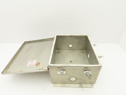 Hoffman A51 Electrical Enclosure Box 12x10x6"Continous Hinge Stainless Steel