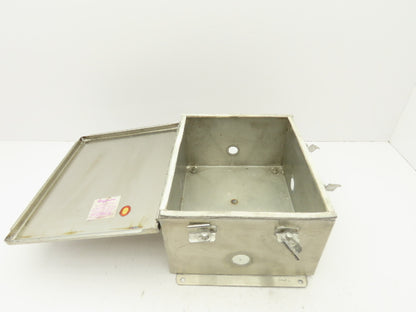 Hoffman A51 Electrical Enclosure Box 12x10x6"Continous Hinge Stainless Steel