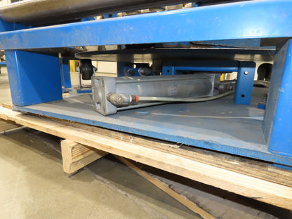 36"x 36" Steel Ball Transfer 32" Roller Conveyor Rotating Swivel Table Side Load