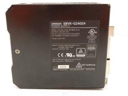 Omron S8VK-G24024 Power Supply 24VDC 10A 100-240V Input