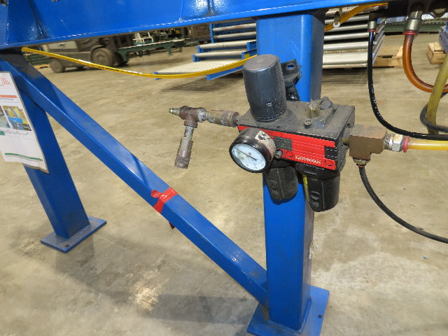 Pneumatic Push Arm Box Pusher for Roller Conveyor 31" Height 39" Stroke