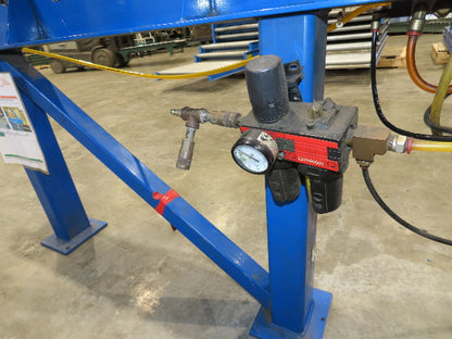Pneumatic Push Arm Box Pusher for Roller Conveyor 31" Height 39" Stroke
