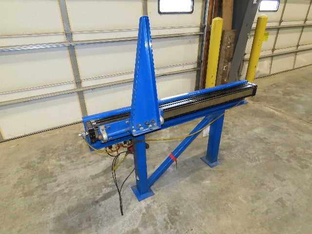 Pneumatic Push Arm Box Pusher for Roller Conveyor 31" Height 39" Stroke