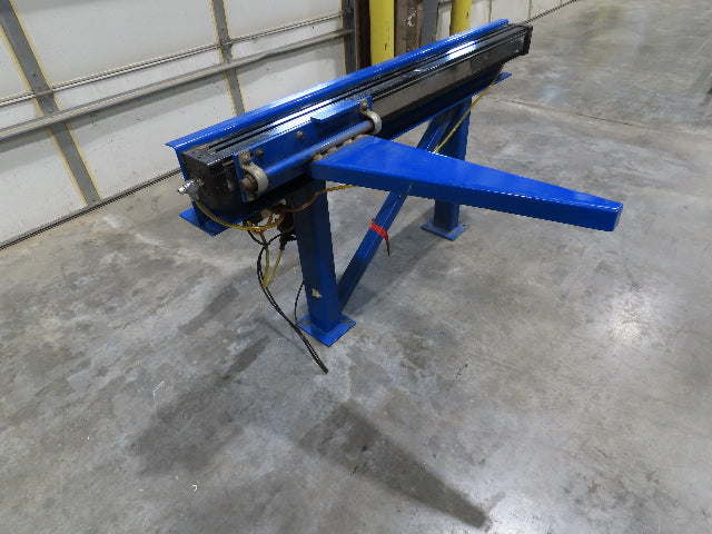 Pneumatic Push Arm Box Pusher for Roller Conveyor 31" Height 39" Stroke