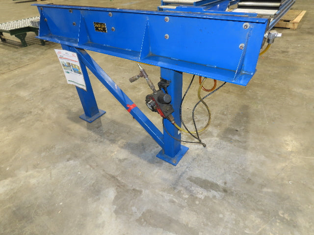 Pneumatic Push Arm Box Pusher for Roller Conveyor 31" Height 39" Stroke