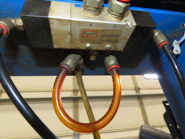 Pneumatic Push Arm Box Pusher for Roller Conveyor 31" Height 39" Stroke