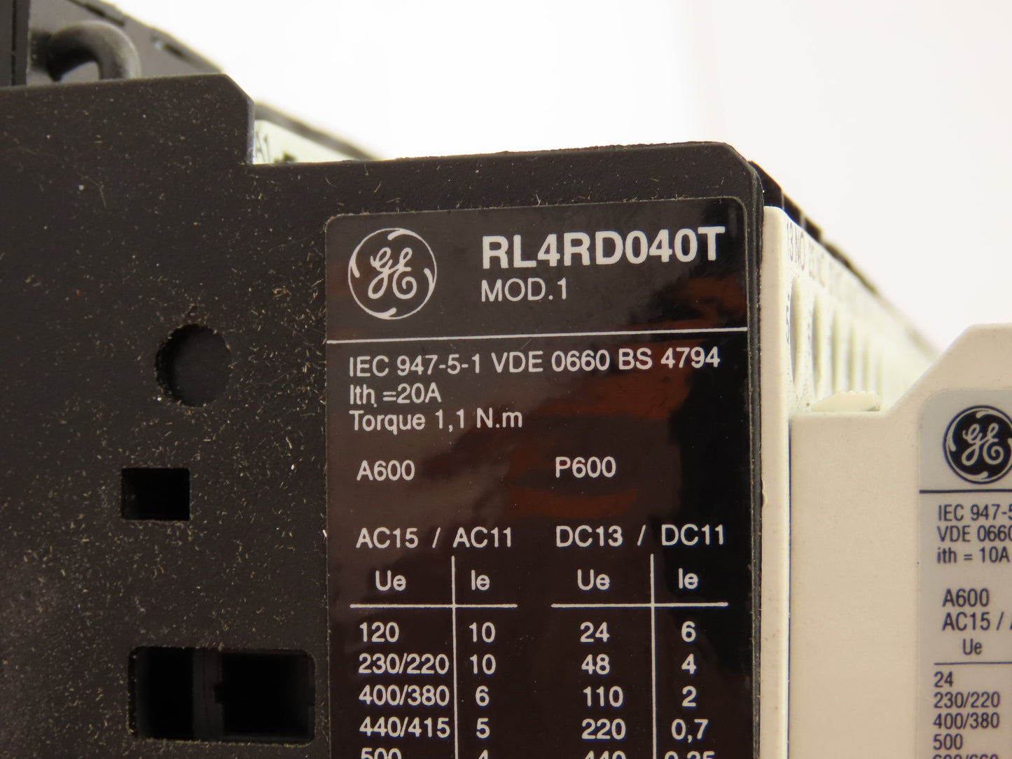 General Electric RL4RD040T Contactor Relay 24V Coil Lot of 6