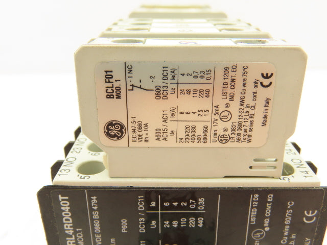 General Electric RL4RD040T Contactor Relay 24V Coil Lot of 6