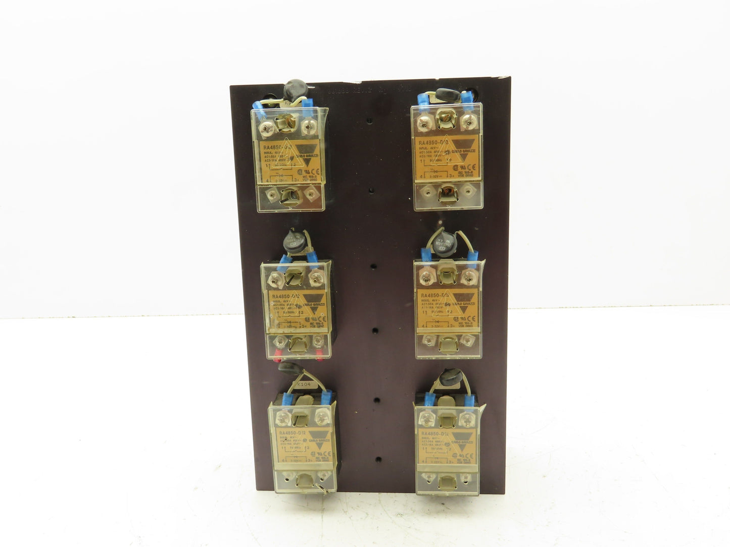 661688 Relay Panel Heat Sink w/6 Solid State Relays RA4850-D12