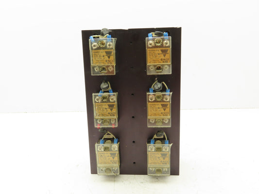 661688 Relay Panel Heat Sink w/6 Solid State Relays RA4850-D12