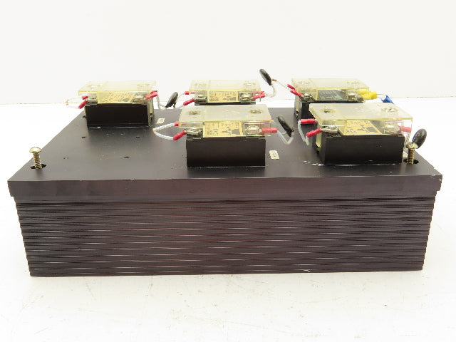661688 Relay Panel Heat Sink w/5 Solid State Relays RA4850-D12