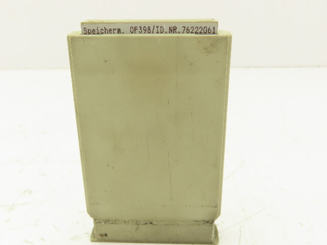 Siemens 6ES5398-0KS11 Memory Cartridge Mold Setup Data Card