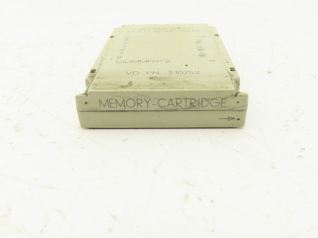 Siemens 6ES5398-0KS11 Memory Cartridge Mold Setup Data Card