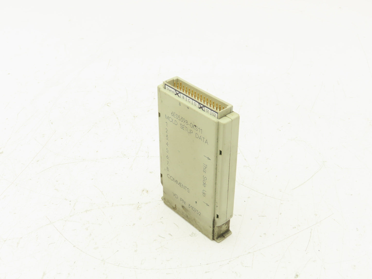 Siemens 6ES5398-0KS11 Memory Cartridge Mold Setup Data Card